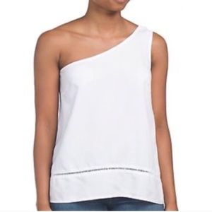 Cloth and Stone tencil one shoulder blouse